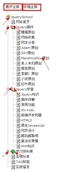 分享一款功能强大的树控件js特效